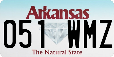 AR license plate 051WMZ