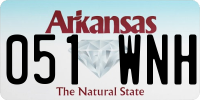 AR license plate 051WNH