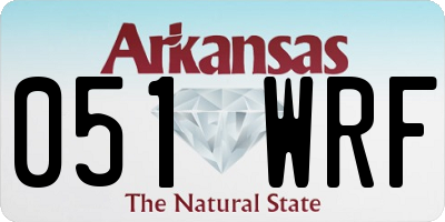 AR license plate 051WRF