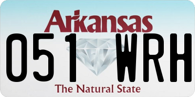 AR license plate 051WRH