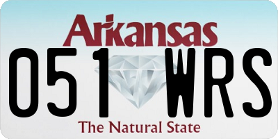 AR license plate 051WRS