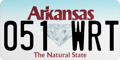 AR license plate 051WRT