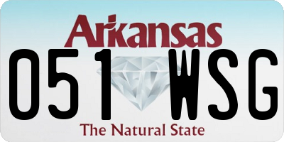 AR license plate 051WSG