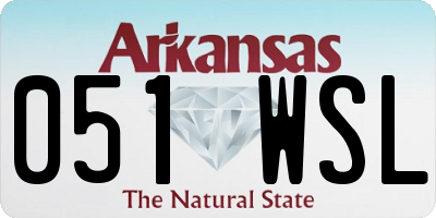 AR license plate 051WSL
