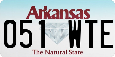 AR license plate 051WTE
