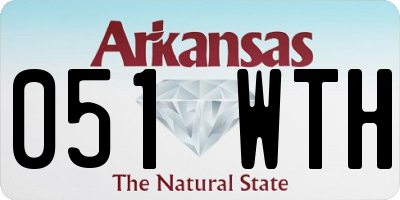 AR license plate 051WTH