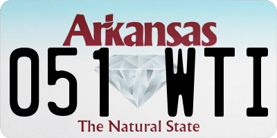 AR license plate 051WTI