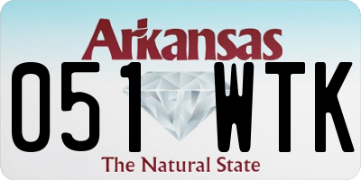 AR license plate 051WTK