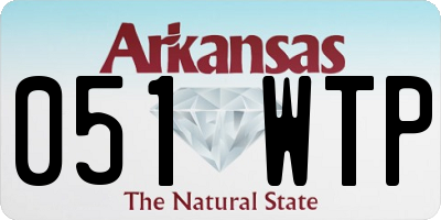 AR license plate 051WTP