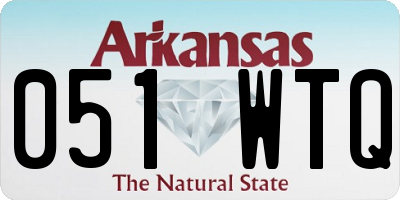 AR license plate 051WTQ