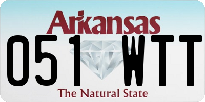 AR license plate 051WTT