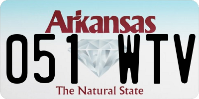 AR license plate 051WTV