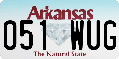 AR license plate 051WUG