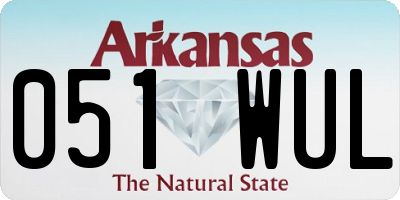 AR license plate 051WUL