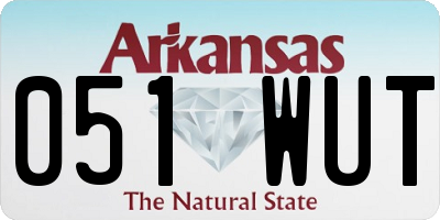 AR license plate 051WUT