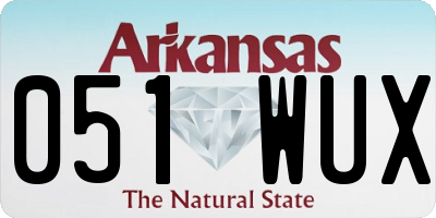 AR license plate 051WUX