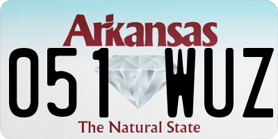 AR license plate 051WUZ