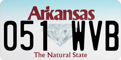 AR license plate 051WVB