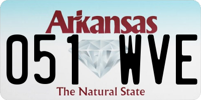 AR license plate 051WVE