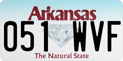 AR license plate 051WVF