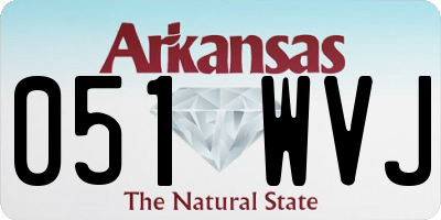 AR license plate 051WVJ