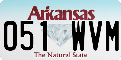 AR license plate 051WVM