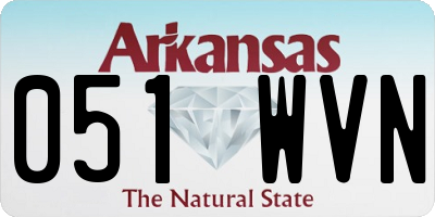 AR license plate 051WVN