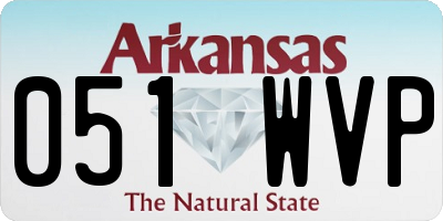 AR license plate 051WVP