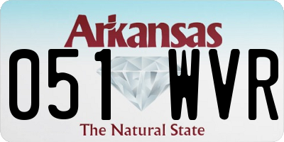 AR license plate 051WVR