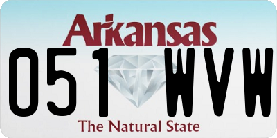 AR license plate 051WVW