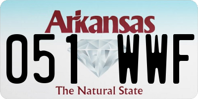 AR license plate 051WWF