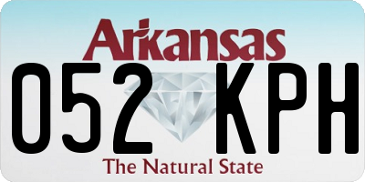 AR license plate 052KPH