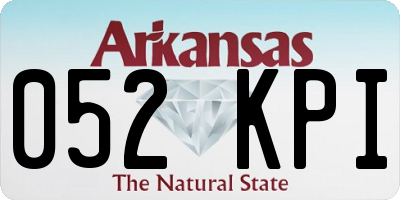 AR license plate 052KPI