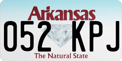 AR license plate 052KPJ