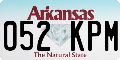 AR license plate 052KPM