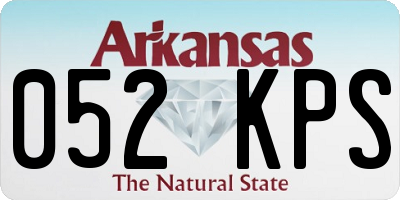 AR license plate 052KPS