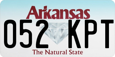 AR license plate 052KPT