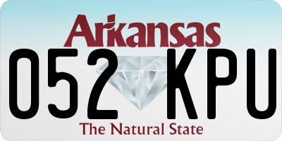 AR license plate 052KPU