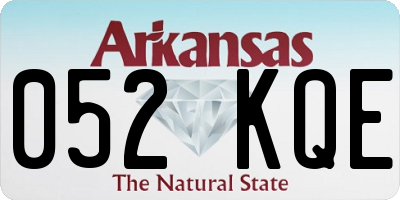 AR license plate 052KQE
