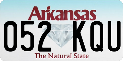 AR license plate 052KQU
