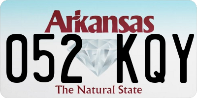 AR license plate 052KQY