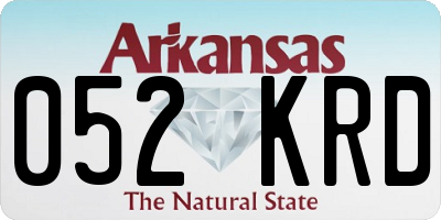AR license plate 052KRD