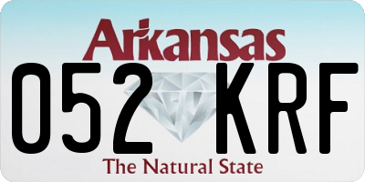 AR license plate 052KRF