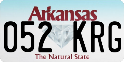 AR license plate 052KRG