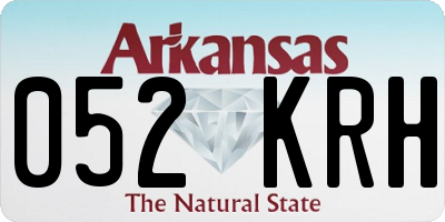 AR license plate 052KRH