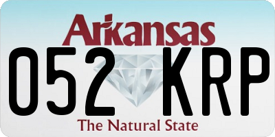 AR license plate 052KRP