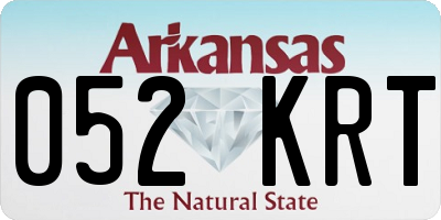 AR license plate 052KRT