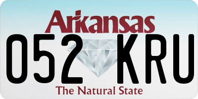 AR license plate 052KRU