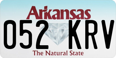 AR license plate 052KRV