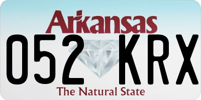 AR license plate 052KRX